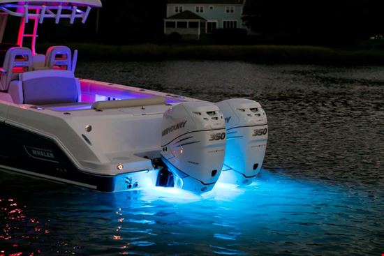 Outrage 330 two engines with flood light
